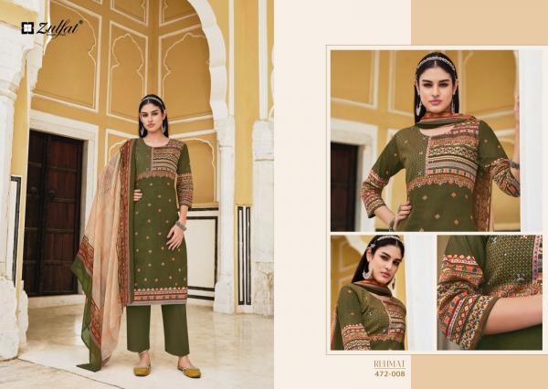 Zulfat Rehmat Cotton Exclusive Designer Redymade Suit